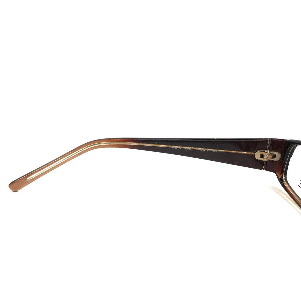 Parade Eyeglasses Frames 1705 Brown Fade Rectangle Full Rim 53-17-135